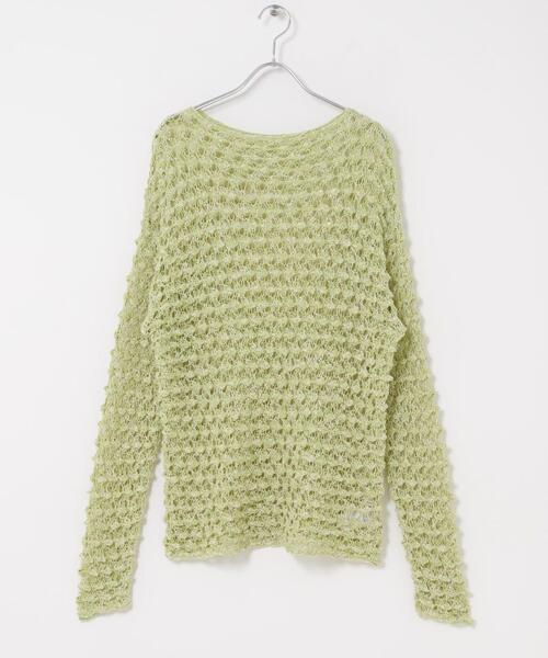 KBF（ケイビーエフ）の「クロシェルーズニット（ニット/セーター・レディース・アイボリー/ブラック/グリーン系その他・ONE）」の19枚目の写真