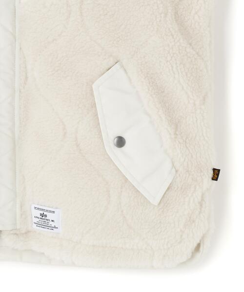 Alpha Industries（アルファインダストリーズ）の「Alpha Industries/アルファ インダストリーズ/SHERPA ONION QUILTING VEST/シェルパ オニオン キルティング ベスト（その他アウター・メンズ・ホワイト系2・S/XS）」の5枚目の写真
