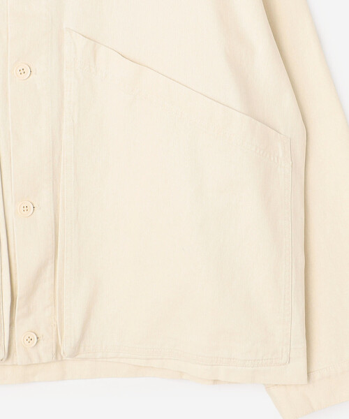 Bshop(ビショップ)の「7115 by SZEKI | コットン シャツジャケット MEN(カバーオール・メンズ・ブラック/ホワイト・XL/L)」の3枚目の写真