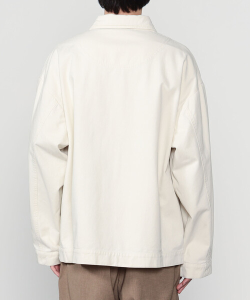 Bshop(ビショップ)の「7115 by SZEKI | コットン シャツジャケット MEN(カバーオール・メンズ・ブラック/ホワイト・XL/L)」の13枚目の写真