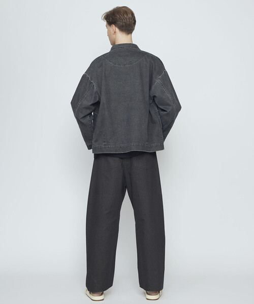Bshop(ビショップ)の「7115 by SZEKI | コットン シャツジャケット MEN(カバーオール・メンズ・ブラック/ホワイト・XL/L)」の10枚目の写真