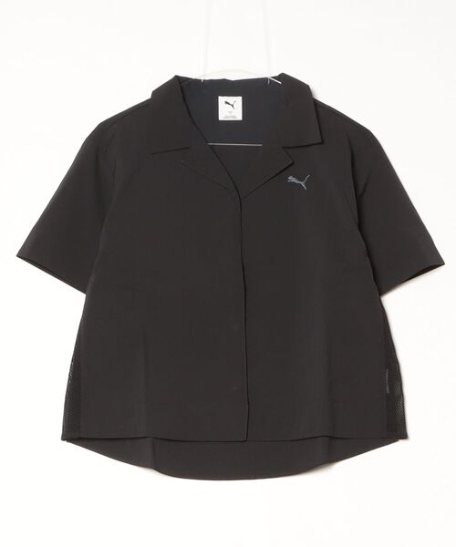 PUMA(プーマ)の「プーマ PUMA ESS ELEVATED ウーブン SS シャツ(シャツ/ブラウス・レディース・ベージュ/スモークピンク/ブラック・S/M/L)」の2枚目の写真