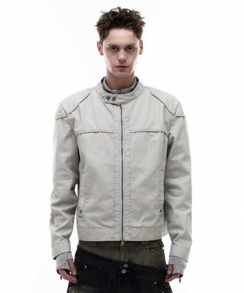 OPUS 0012(オーパス0012)の「Op. 03 EVEL BIKER JACKET IVORY(デニムジャケット・レディース・その他・LARGE/SMALL/MEDIUM)」の8枚目の写真
