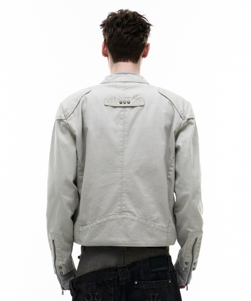 OPUS 0012(オーパス0012)の「Op. 03 EVEL BIKER JACKET IVORY(デニムジャケット・レディース・その他・LARGE/SMALL/MEDIUM)」の7枚目の写真
