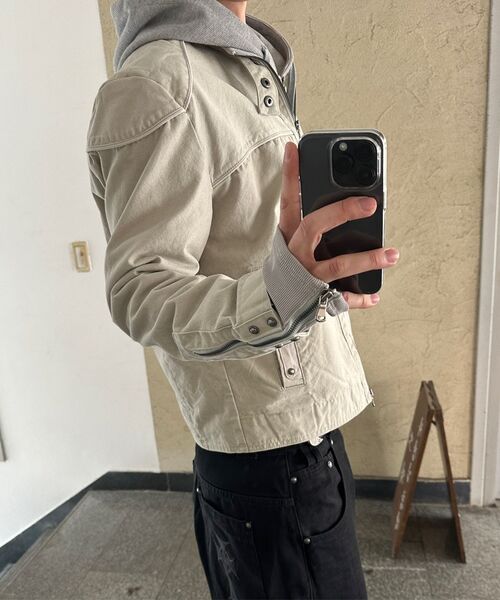 OPUS 0012(オーパス0012)の「Op. 03 EVEL BIKER JACKET IVORY(デニムジャケット・レディース・その他・LARGE/SMALL/MEDIUM)」の3枚目の写真