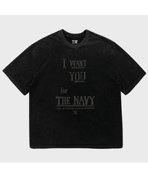 I WANT YOU FOR THE NAVY ピグメントダイング半袖Tシャツ