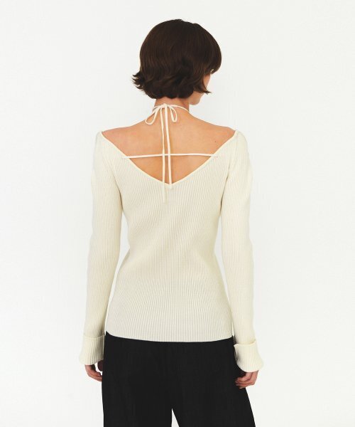 DIAGONAL(ダイアゴナル)の「V NECK STRAP KNIT (ivory)(ニット/セーター・レディース・その他・FREE)」の3枚目の写真