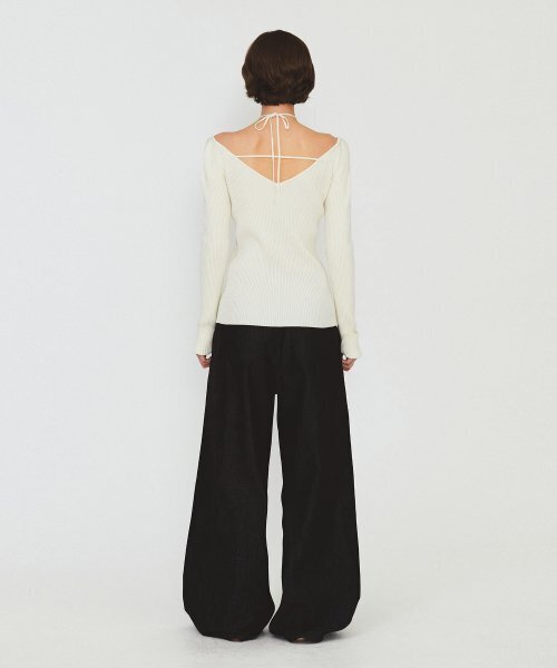 DIAGONAL(ダイアゴナル)の「V NECK STRAP KNIT (ivory)(ニット/セーター・レディース・その他・FREE)」の7枚目の写真