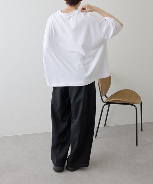 ear PAPILLONNER（イアパピヨネ）の「【ouchi企画】《接触冷感 /速乾 /UV加工》コラボTシャツ【SUM1 STYLE(スミスタイル)】（Tシャツ/カットソー・レディース・ホワイト/ブラック/ブラック系その他・FREE）」の14枚目の写真