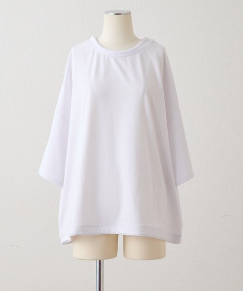 ear PAPILLONNER（イアパピヨネ）の「【ouchi企画】《接触冷感 /速乾 /UV加工》コラボTシャツ【SUM1 STYLE(スミスタイル)】（Tシャツ/カットソー・レディース・ホワイト/ブラック/ブラック系その他・FREE）」の15枚目の写真
