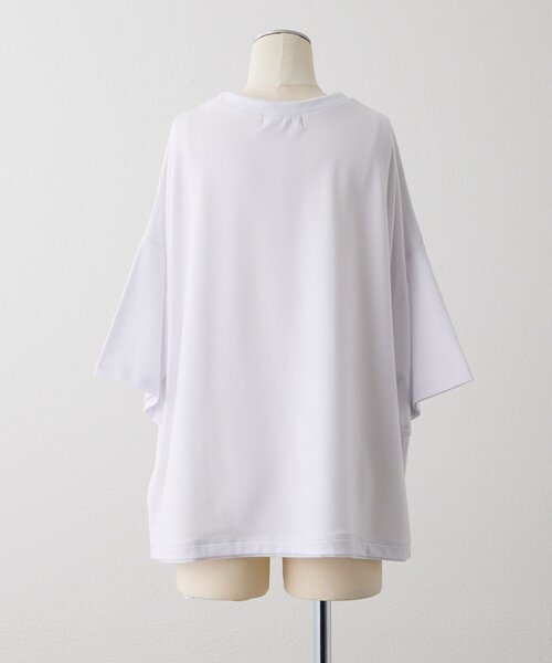 ear PAPILLONNER（イアパピヨネ）の「【ouchi企画】《接触冷感 /速乾 /UV加工》コラボTシャツ【SUM1 STYLE(スミスタイル)】（Tシャツ/カットソー・レディース・ホワイト/ブラック/ブラック系その他・FREE）」の17枚目の写真