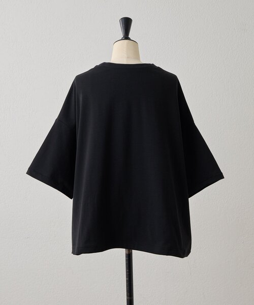 ear PAPILLONNER（イアパピヨネ）の「【ouchi企画】《接触冷感 /速乾 /UV加工》コラボTシャツ【SUM1 STYLE(スミスタイル)】（Tシャツ/カットソー・レディース・ホワイト/ブラック/ブラック系その他・FREE）」の19枚目の写真