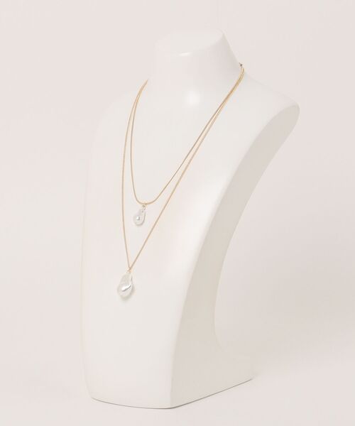 mysty woman(ミスティウーマン)の「パール2連ネックレス 672052(ネックレス・レディース・ゴールド・FREE)」の5枚目の写真