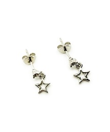 CARROLL キャロル クリアストーン&スタードロップデザインピアス