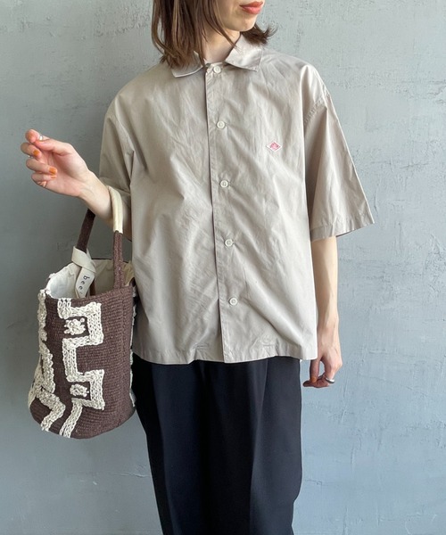 DANTON/ダントン] コットンポプリン 半袖シャツ（シャツ/ブラウス 