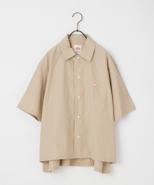 ダントン　DANTON　コットンポプリン半袖シャツ　ラウンドカラー　2枚セット DANTON/ダントン] コットンポプリン 半袖シャツ（シャツ/ブラウス