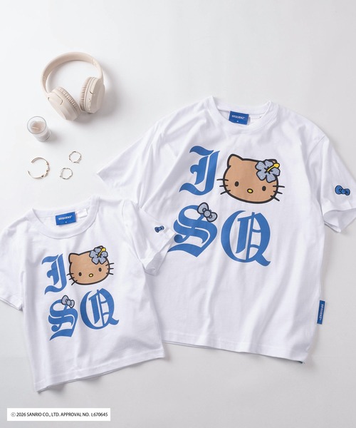 sanrio(サンリオ)の「【72】【Sanrio/サンリオ】Y2Kスタイル/ハローキティ アイレット ラインストーン クルーネックTシャツ/ピチT/チビT/ユニセックス/新色追加(Tシャツ/カットソー・レディース・カーキ/ブラック/スカイブルー/レッド/ホワイト系その他/ホワイト/ブラック系その他/グリーン系その他/ブラック系その他2/ホワイト系その他2・S/L/M)」の2枚目の写真