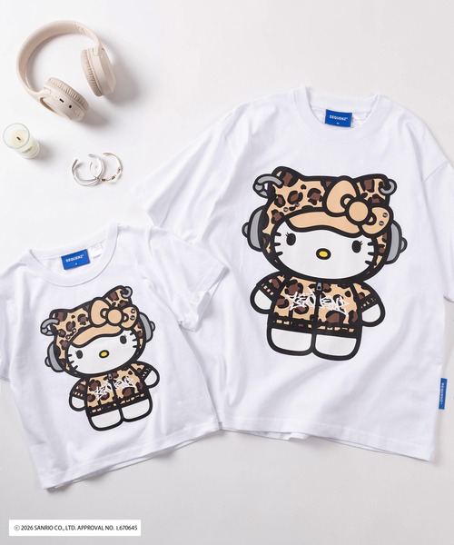 sanrio(サンリオ)の「【72】【Sanrio/サンリオ】Y2Kスタイル/ハローキティ アイレット ラインストーン クルーネックTシャツ/ピチT/チビT/ユニセックス/新色追加(Tシャツ/カットソー・レディース・カーキ/ブラック/スカイブルー/レッド/ホワイト系その他/ホワイト/ブラック系その他/グリーン系その他/ブラック系その他2/ホワイト系その他2・S/L/M)」の3枚目の写真