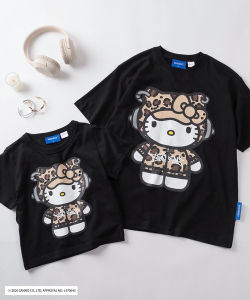 sanrio(サンリオ)の「【72】【Sanrio/サンリオ】Y2Kスタイル/ハローキティ アイレット ラインストーン クルーネックTシャツ/ピチT/チビT/ユニセックス/新色追加(Tシャツ/カットソー・レディース・カーキ/ブラック/スカイブルー/レッド/ホワイト系その他/ホワイト/ブラック系その他/グリーン系その他/ブラック系その他2/ホワイト系その他2・S/L/M)」の4枚目の写真