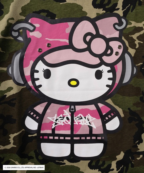 sanrio(サンリオ)の「【72】【Sanrio/サンリオ】Y2Kスタイル/ハローキティ アイレット ラインストーン クルーネックTシャツ/ピチT/チビT/ユニセックス/新色追加(Tシャツ/カットソー・レディース・カーキ/ブラック/スカイブルー/レッド/ホワイト系その他/ホワイト/ブラック系その他/グリーン系その他/ブラック系その他2/ホワイト系その他2・S/L/M)」の21枚目の写真