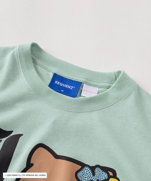 sanrio(サンリオ)の「【72】【Sanrio/サンリオ】Y2Kスタイル/ハローキティ アイレット ラインストーン クルーネックTシャツ/ピチT/チビT/ユニセックス/新色追加(Tシャツ/カットソー・レディース・カーキ/ブラック/スカイブルー/レッド/ホワイト系その他/ホワイト/ブラック系その他/グリーン系その他/ブラック系その他2/ホワイト系その他2・S/L/M)」の11枚目の写真