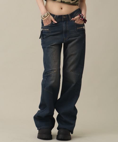 SEQUENZ(シークエンズ)の「【SEQUENZ/シークエンズ】URBAN BOOT CUT DENIM(デニムパンツ・メンズ・ブラック/インディゴブルー・S/M/L)」の1枚目の写真