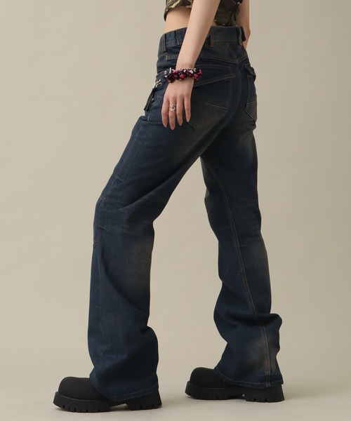 SEQUENZ(シークエンズ)の「【SEQUENZ/シークエンズ】URBAN BOOT CUT DENIM(デニムパンツ・メンズ・ブラック/インディゴブルー・S/M/L)」の14枚目の写真