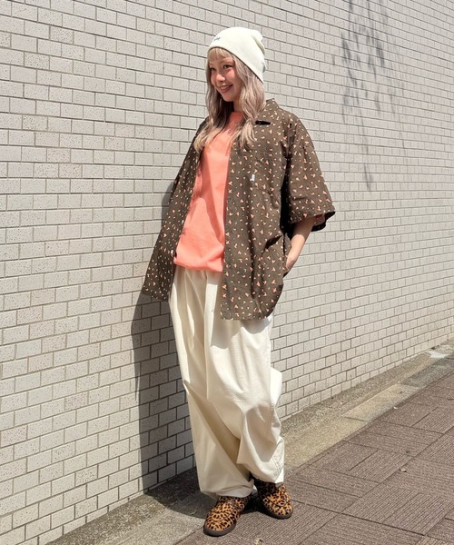 KEBOZ(ケボズ)の「LIGHT COTTON WIDE FIT EASY PANTS(カーゴパンツ・メンズ・ブラック/オリーブ/オフホワイト/ネイビー/ベージュ・M/XL/L)」の10枚目の写真