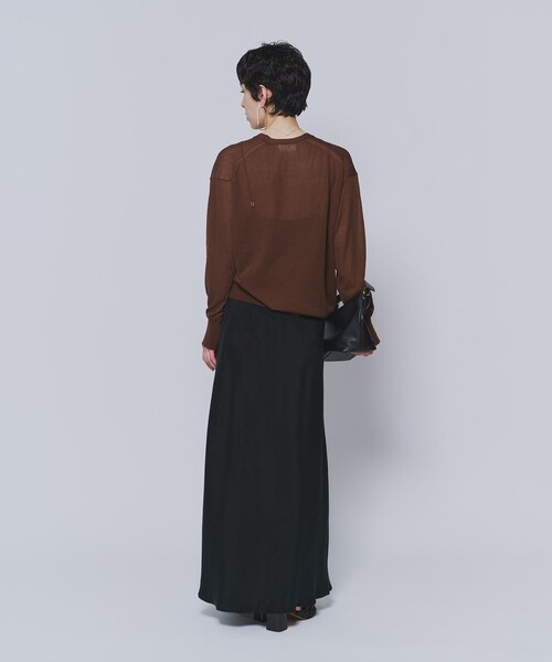 1er Arrondissement(プルミエアロンディスモン)の「コットンナイロンシアーカーディガン(カーディガン/ボレロ・レディース・ブラウン系その他5/ブラック系その他3/オフホワイト・FREE)」の6枚目の写真