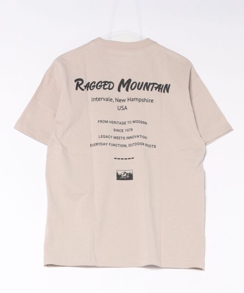 ragged mountain（ラギットマウンテン）の「【RAGGED MOUNTAIN/ラギットマウンテン】【背中で見せるバックプリント】ALITON/アリトン ビッグT バックプリントＴシャツ ルーズシルエット ストリート アウトドア 綿100%（Tシャツ/カットソー・メンズ・ベージュ/ブラック/ホワイト/カーキ・MEDIUM/LARGE/X-LARGE）」の5枚目の写真