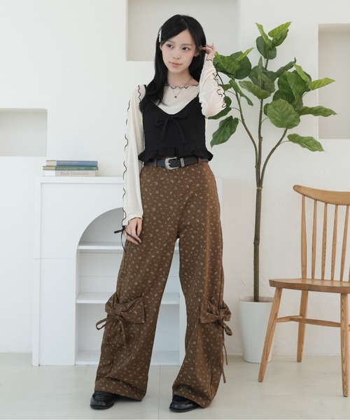 kutir(クティール)の「袖リボンシアーメロートップス(Tシャツ/カットソー・レディース・アイボリー/ブルー/その他/ナチュラル/ブラウン/ライトブルー・FREE)」の18枚目の写真
