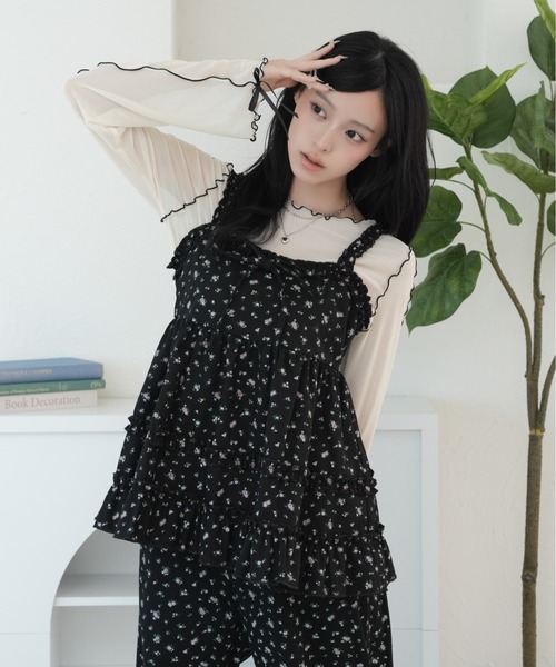 kutir(クティール)の「袖リボンシアーメロートップス(Tシャツ/カットソー・レディース・アイボリー/ブルー/その他/ナチュラル/ブラウン/ライトブルー・FREE)」の21枚目の写真
