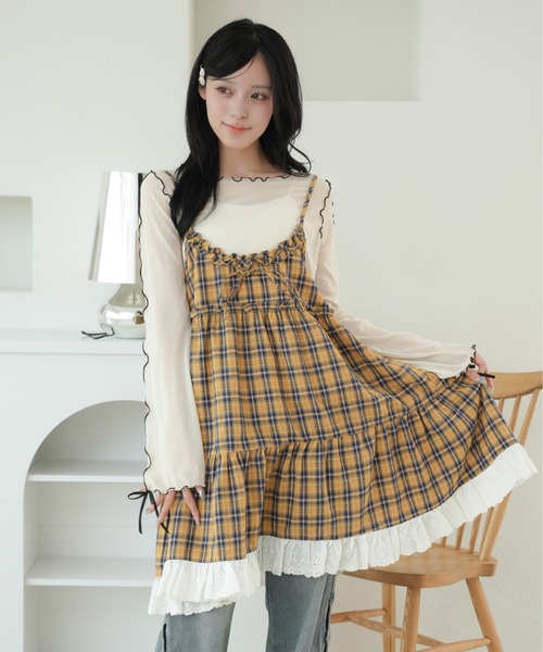 kutir(クティール)の「袖リボンシアーメロートップス(Tシャツ/カットソー・レディース・アイボリー/ブルー/その他/ナチュラル/ブラウン/ライトブルー・FREE)」の7枚目の写真