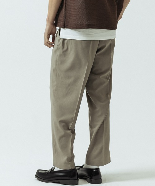 SLICK(スリック)の「【SLICK/スリック】Linen Like Fabric One Tuck Tapered Slacks/リネンライクファブリックワンタックテーパードスラックス(スラックス・メンズ・ベージュ/チャコールグレー/ネイビー・1/2/3)」の21枚目の写真