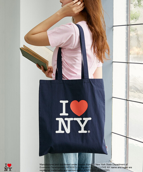 PUBLUX(パブリュクス)の「PUBLUX/パブリュクス I LOVE NY ロゴ プリント トートバッグ 限定展開(ショルダーバッグ・レディース・イエロー/グリーン/ピンク/ネイビー/オフホワイト・ONE SIZE)」の10枚目の写真