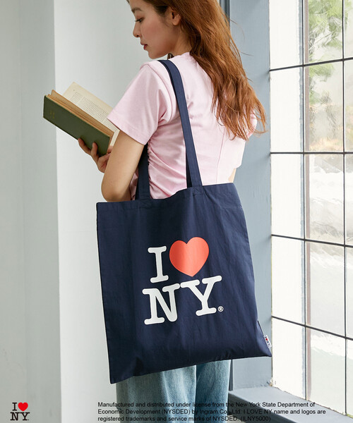 PUBLUX(パブリュクス)の「PUBLUX/パブリュクス I LOVE NY ロゴ プリント トートバッグ 限定展開(ショルダーバッグ・レディース・イエロー/グリーン/ピンク/ネイビー/オフホワイト・ONE SIZE)」の11枚目の写真