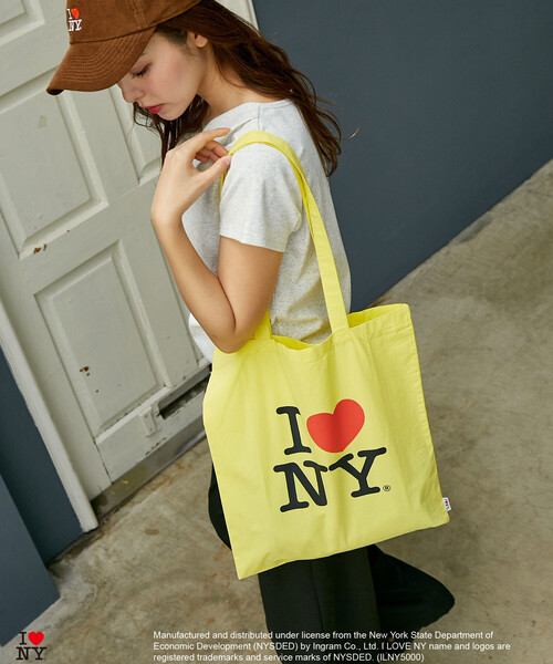 PUBLUX(パブリュクス)の「PUBLUX/パブリュクス I LOVE NY ロゴ プリント トートバッグ 限定展開(ショルダーバッグ・レディース・イエロー/グリーン/ピンク/ネイビー/オフホワイト・ONE SIZE)」の14枚目の写真