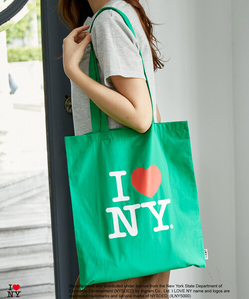 PUBLUX(パブリュクス)の「PUBLUX/パブリュクス I LOVE NY ロゴ プリント トートバッグ 限定展開(ショルダーバッグ・レディース・イエロー/グリーン/ピンク/ネイビー/オフホワイト・ONE SIZE)」の19枚目の写真