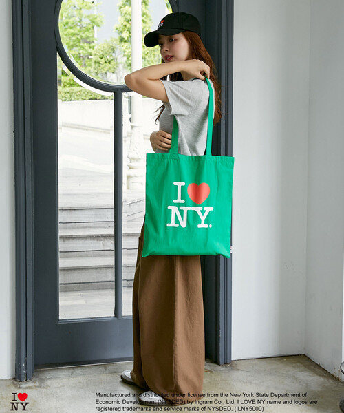 PUBLUX(パブリュクス)の「PUBLUX/パブリュクス I LOVE NY ロゴ プリント トートバッグ 限定展開(ショルダーバッグ・レディース・イエロー/グリーン/ピンク/ネイビー/オフホワイト・ONE SIZE)」の22枚目の写真