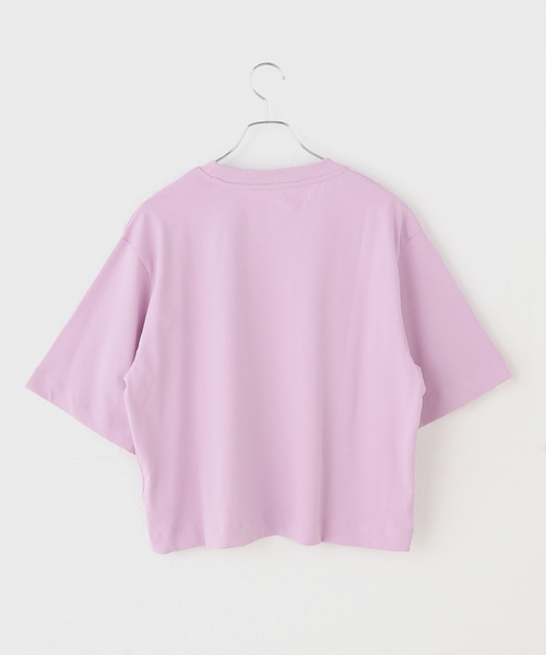 BAUM UND PFERDGARTEN(バウムウンドヘルガーデン)の「BAUM UND PFERDGARTEN バウム ウンド ヘルガーデン JIANA24856(Tシャツ/カットソー・レディース・チャコールグレー/ピンク・FREE)」の8枚目の写真