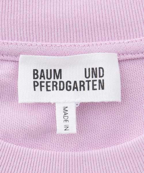 BAUM UND PFERDGARTEN(バウムウンドヘルガーデン)の「BAUM UND PFERDGARTEN バウム ウンド ヘルガーデン JIANA24856(Tシャツ/カットソー・レディース・チャコールグレー/ピンク・FREE)」の10枚目の写真