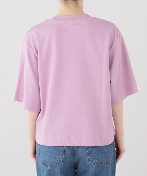 BAUM UND PFERDGARTEN(バウムウンドヘルガーデン)の「BAUM UND PFERDGARTEN バウム ウンド ヘルガーデン JIANA24856(Tシャツ/カットソー・レディース・チャコールグレー/ピンク・FREE)」の5枚目の写真