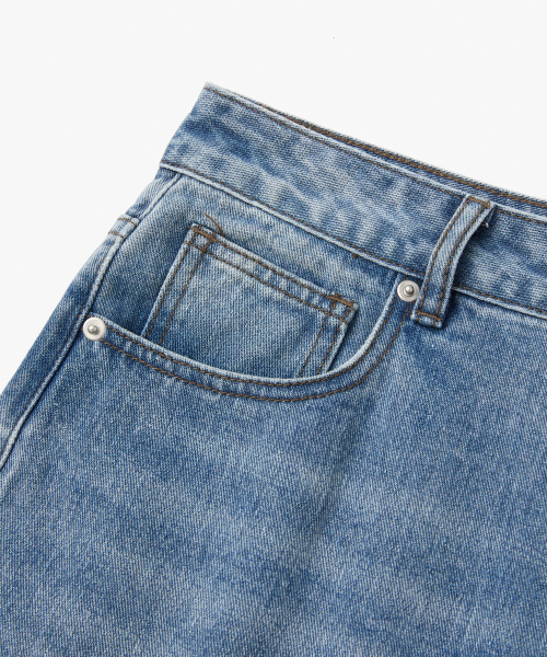 RAIMENT（レイメント）の「今シーズン サンドウォッシング ワイドデニムパンツ_中青（デニムパンツ・メンズ・その他・SMALL/MEDIUM/LARGE/X-LARGE）」の7枚目の写真