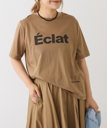 シルケットロゴプリント×刺繍Tシャツ