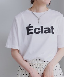 PUAL CE CIN | シルケットロゴプリント×刺繍Tシャツ(Tシャツ/カットソー)