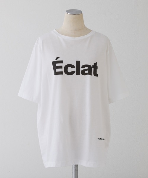 PUAL CE CIN(ピュアルセシン)の「シルケットロゴプリント×刺繍Tシャツ(Tシャツ/カットソー・レディース・ブラック/オフホワイト/キャメル・FREE)」の18枚目の写真