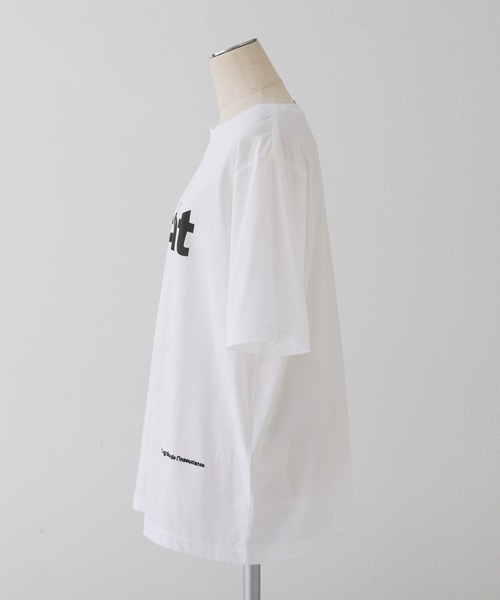 PUAL CE CIN(ピュアルセシン)の「シルケットロゴプリント×刺繍Tシャツ(Tシャツ/カットソー・レディース・ブラック/オフホワイト/キャメル・FREE)」の19枚目の写真