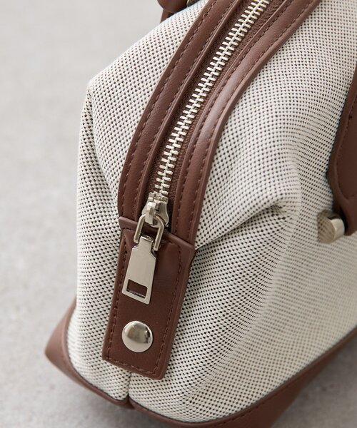 mystic（ミスティック）の「WハンドルワイドボストンコンビBAG（トートバッグ・レディース・ブラック/ブラウン・ONE SIZE）」の16枚目の写真