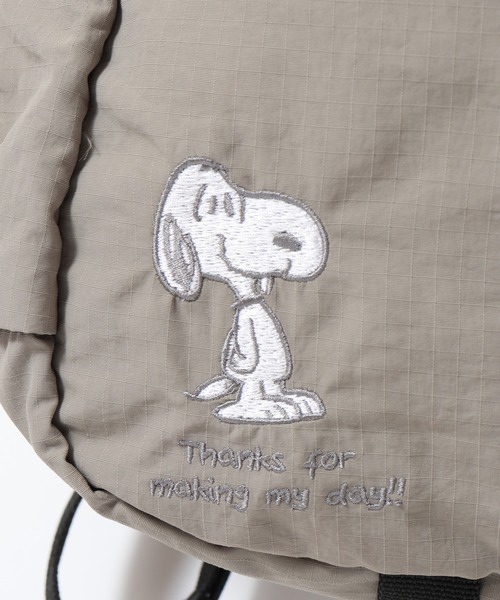 SNOOPY(スヌーピー)の「SNOOPY スヌーピー リュック デイパック折りたたみ(バックパック/リュック・レディース・ライトグレー/ブラック・FREE)」の16枚目の写真