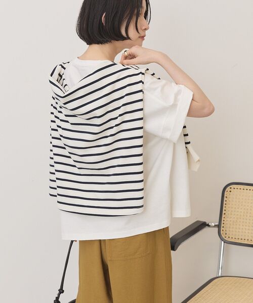 AMERICAN HOLIC（アメリカンホリック）の「BROOKLYN ロゴTシャツ（Tシャツ/カットソー・レディース・ブラウン/グレー系その他/ブラック/オフホワイト・M/L）」の18枚目の写真